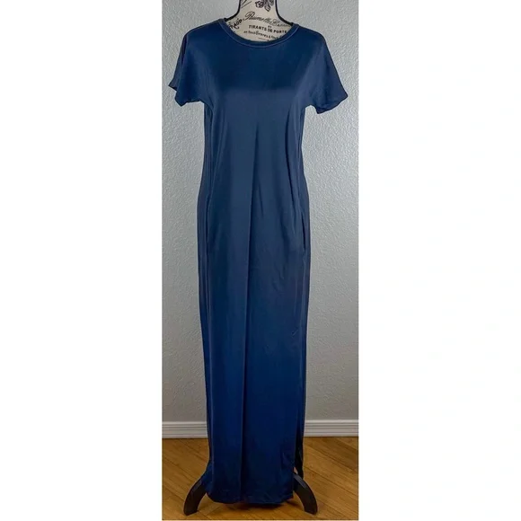 MaxMara | Dresses | Max Mara Weekend Navy Maxi Dress Minimalist Casual  Coastal Capsule Size Small | Poshmark